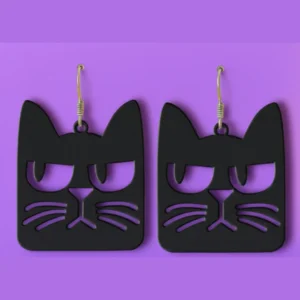 Pendientes gatos gruñones