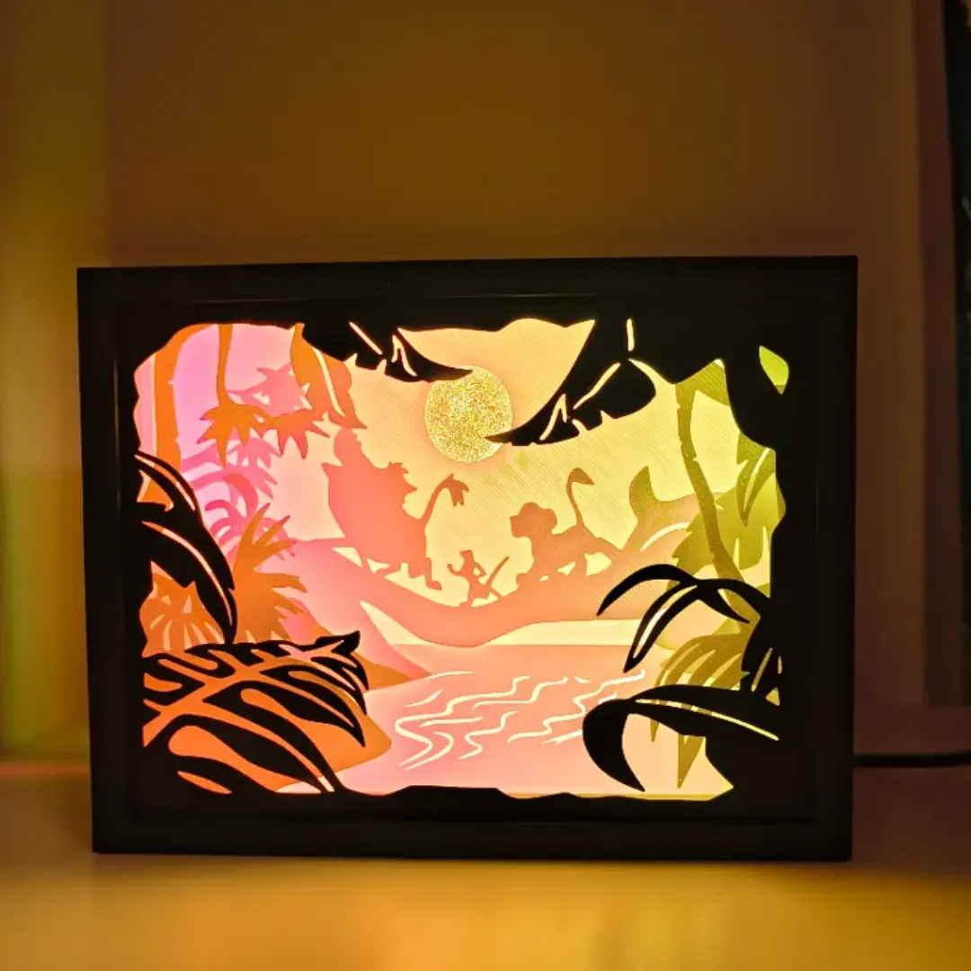 Arte en sombras - Rey León